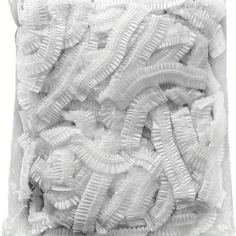 TEMU 100pcs Disposable Fresh-keeping Cover, Plastic Food Storage Covers, Packaging Storage Cover, Elastic Cover Bag, Universal Stretch Bowl Cover For Kitchen & Outdoor Picnic Camping