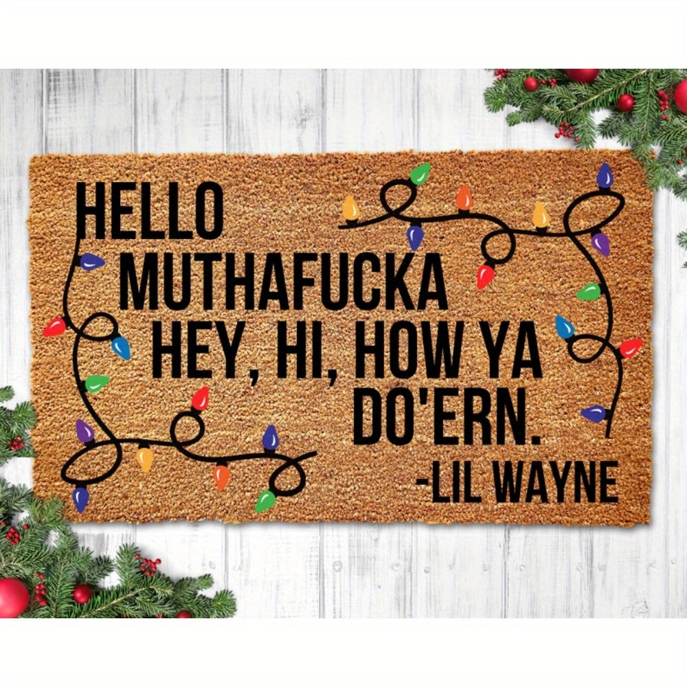 

Funny Christmas Doormat Funny Christmas Decor Outdoor Christmas Decorations For Porch Decor Christmas Funny Doormat Christmas