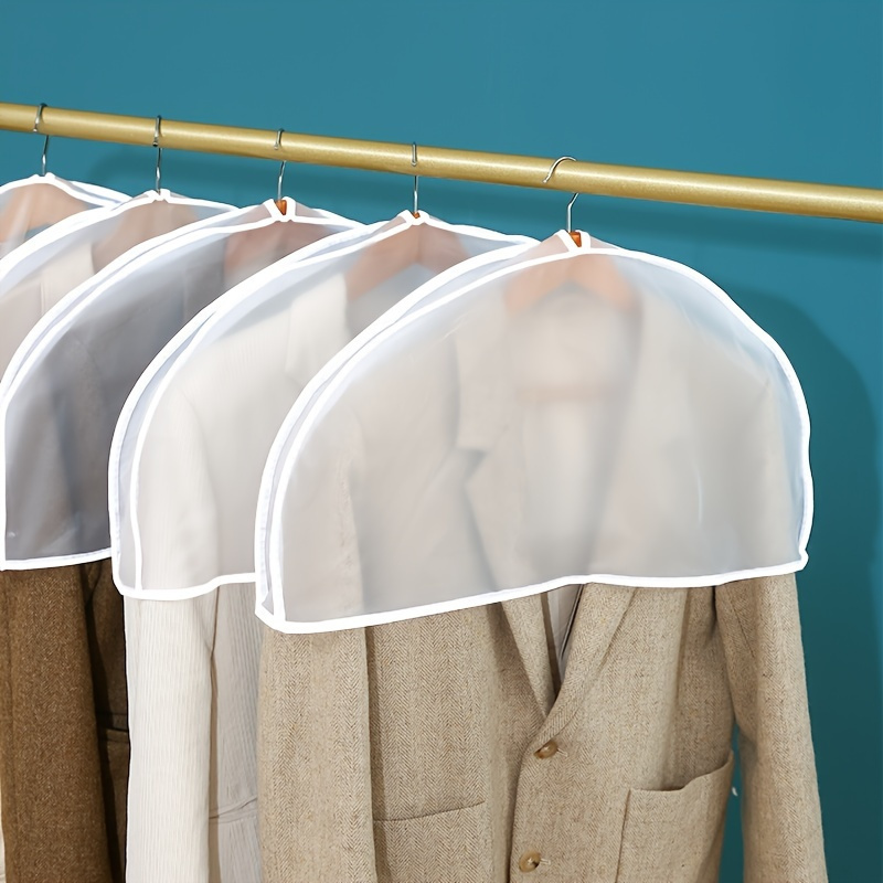 

Ensemble de 10 housses en plastique minimalistes pour vêtements - Protège contre la poussière, et les taches pour organiser votre placard - Matériau , non lavable