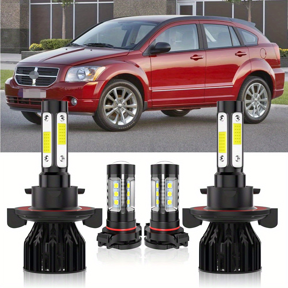 

For Dodge For Challenger 2011 2012 2013 2014 Led Headlight Bulbs Kit 9008 H13 + H16/5202 Beam + Fog Light 6500k, 40w Power Lamps 4000lm