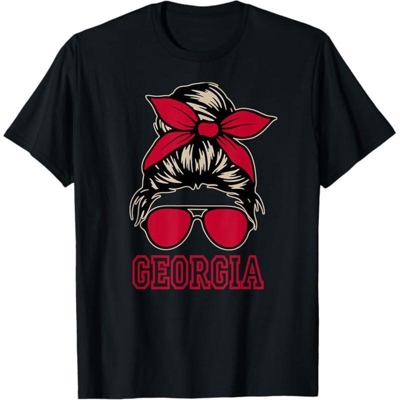 

Georgia Women Girls . T-shirt, 100% Cotton, Gift For Men Women Dad Mom Friends, S-xxxl, Black