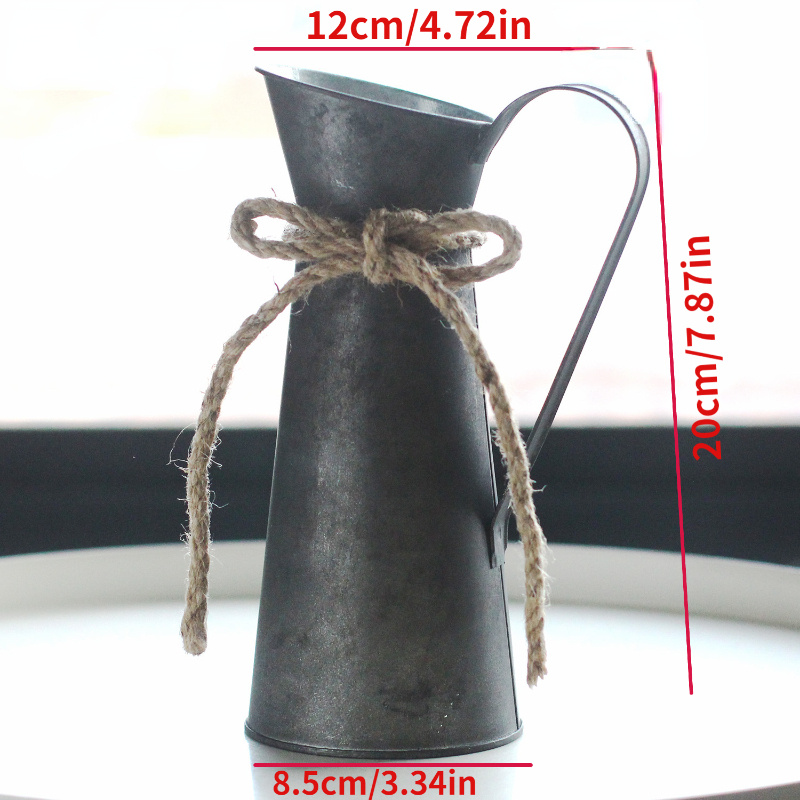 TEMU Vintage Bronze -shaped Metal Flower Pot For Gardening, Decorative Vase For Plants, Perfect For Living Room Decor