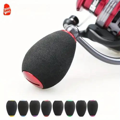 eva fishing reel knob GOMEXUS Power Compatible for Shimano Daiwa Spinning Reel Handle Knob day fishing trip Maxel Aluminum handle & EVA