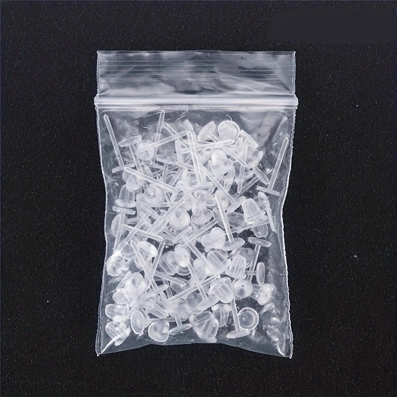 Women's 25pcs/set Transparent Plastic Ear Plugs Ear Needle Set Ear Needles Ear Plugs