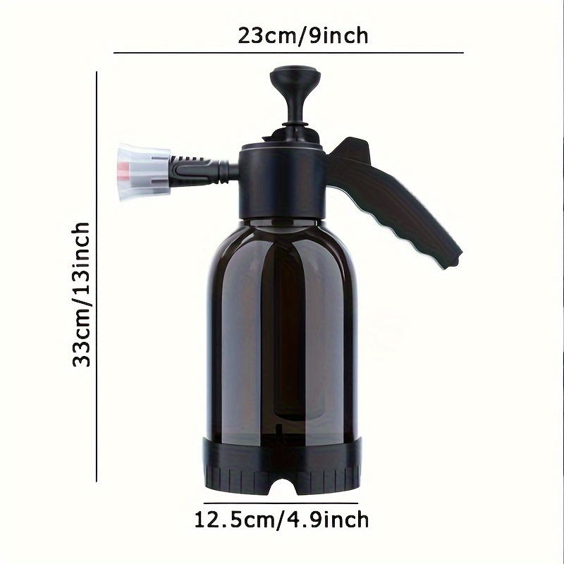 TEMU 2l Foam Sprayer, Pp Material, Pneumatic Foam , Nozzle Foam Car Wash Bottle, Window Cleaning Handheld Sprayer 2 Sprinkler