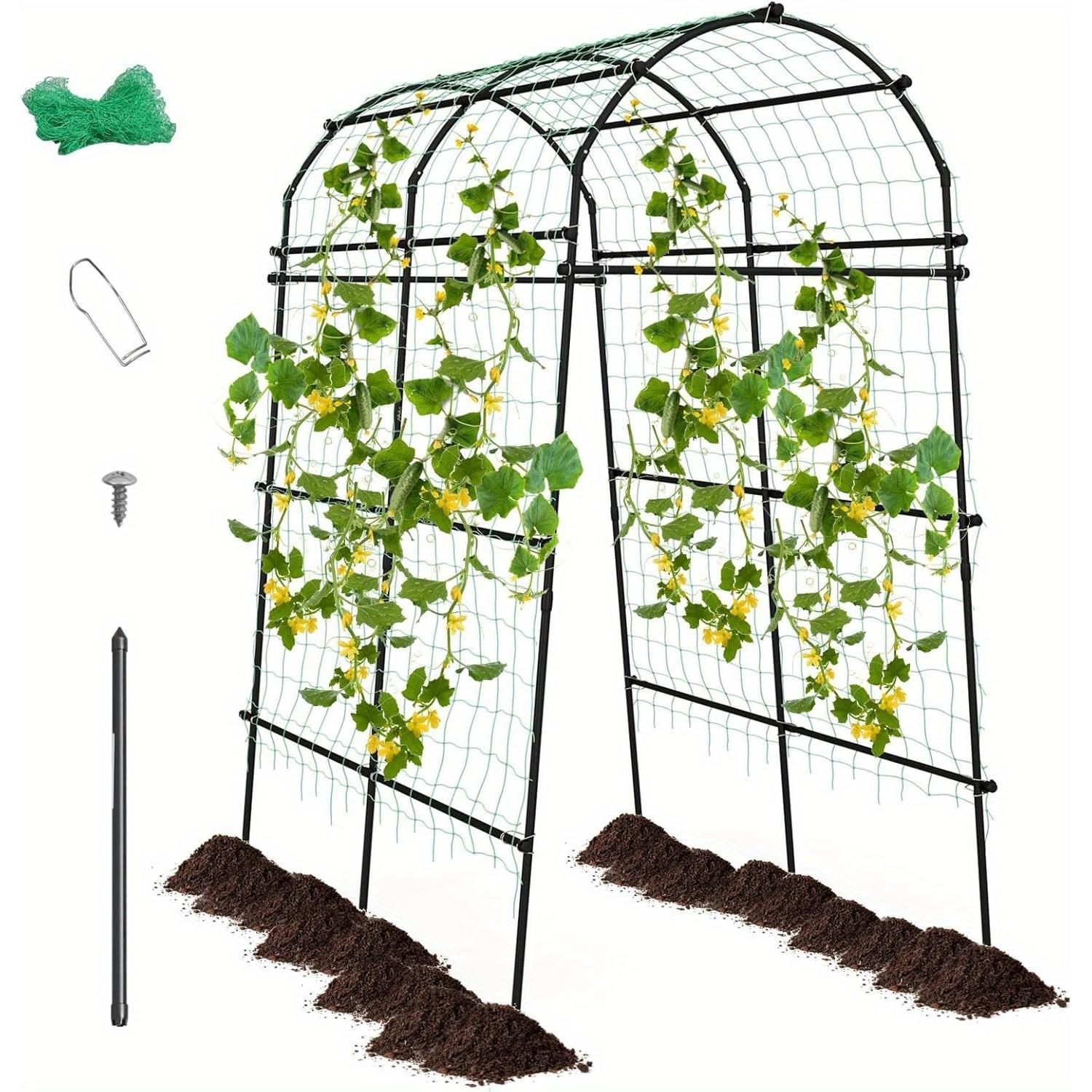 Garden Arch For Climbing Plants, Climbing Support Climbing Arch Rose Arch Archway For Vegetables, Fruit, Flowers