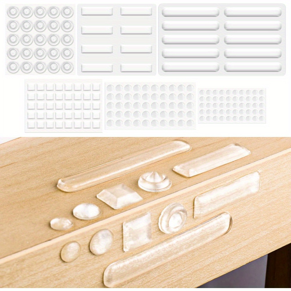 

183-piece Self-adhesive Rubber Feet Assortment Set - Transparent Plastic Bumper Pads For Drawers, Cabinet Doors, Glass - Avoidance, Noise-dampening, Anti-scratch Protection