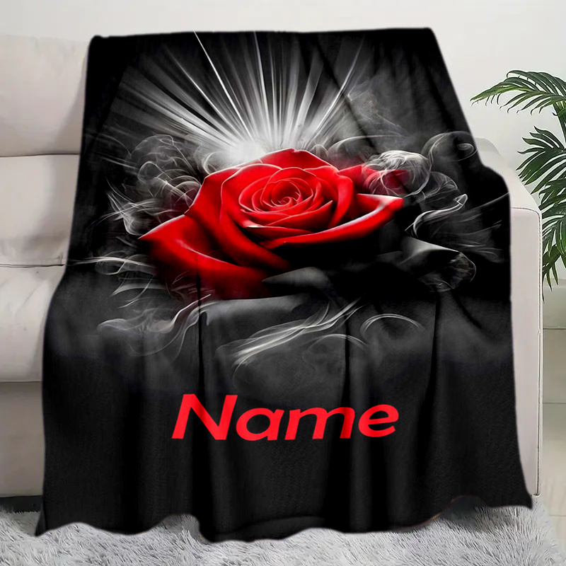 

Custom Name Elegant Blanket - Soft, Warm Flannel Throw With 3d - Ideal For Bed, Sofa, Office Chair - Perfect Personalized Gift For Birthdays, Christmas, Best For Christmas