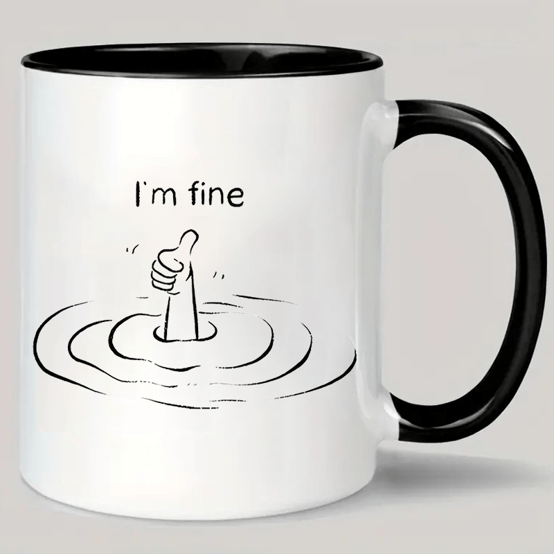 TEMU " Ceramic Coffee Mug - Insulated, Reusable, Hand-wash Only - All Beverages & Gifts