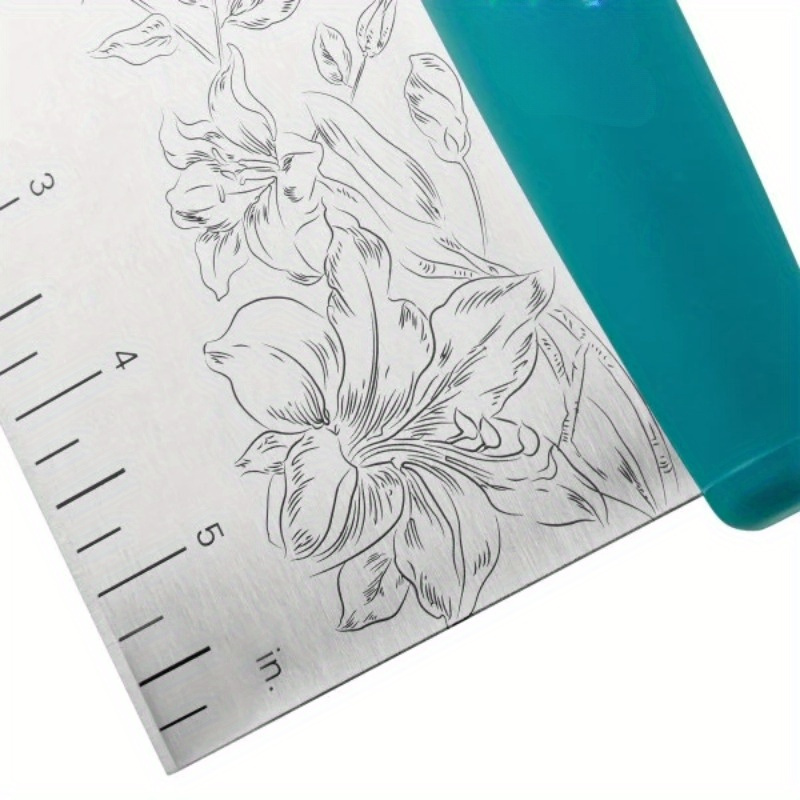Stainless Steel Bench Scraper Dough Cutter Silver Teal - Temu