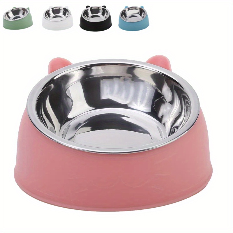 

Ergonomic 100ml Stainless Steel Pet Bowl & - 15° , , In Assorted