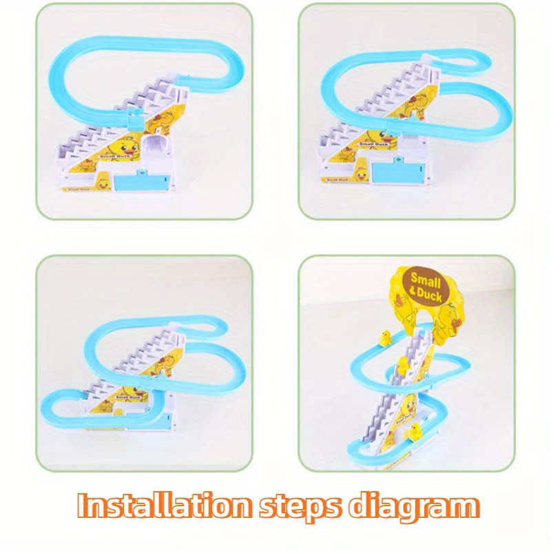 musical climbing ducks toy   duck slide track educational playset birthday gift halloween christmas thanksgiving childrens day new year present mixed colors plastic material details 9