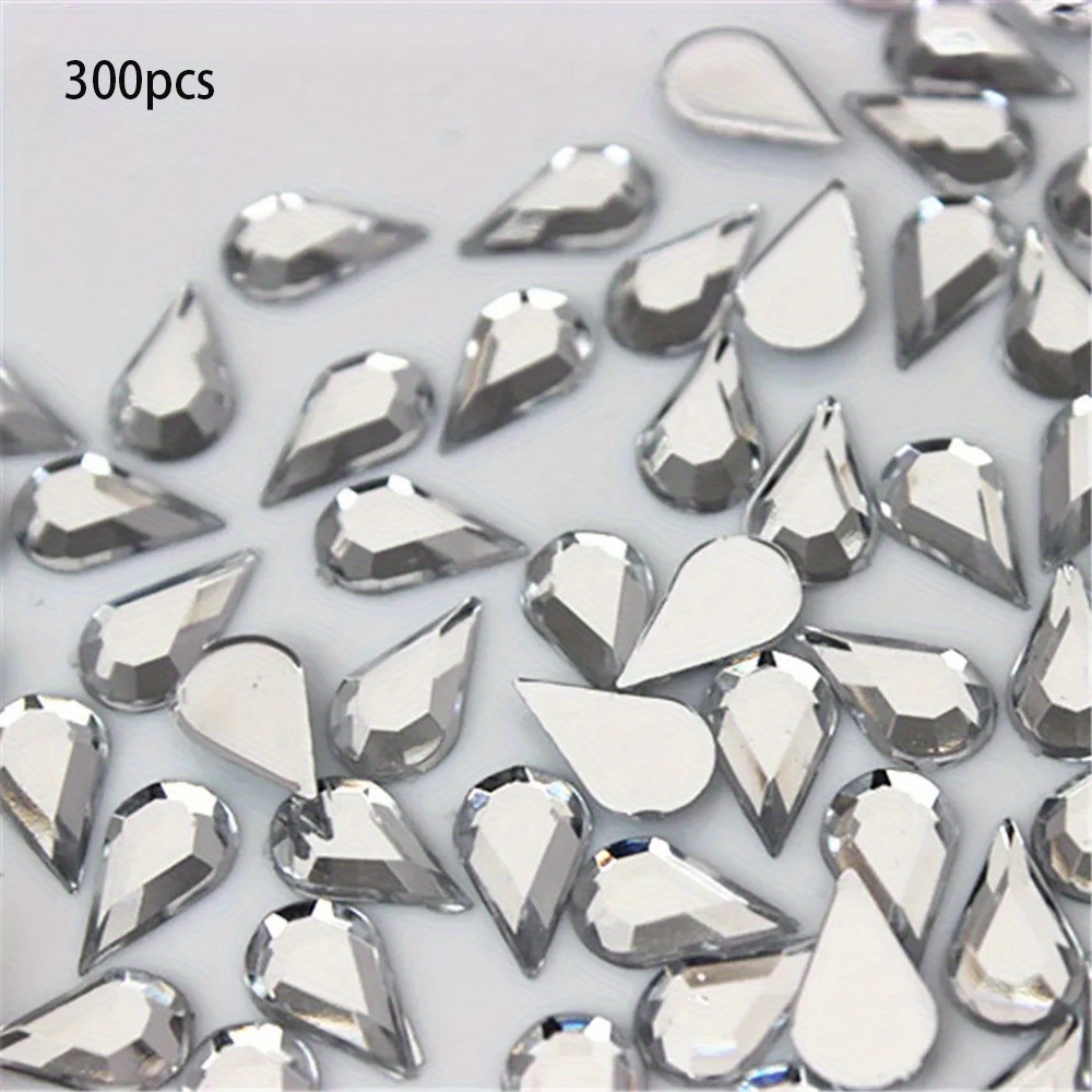 TEMU 300 piezas de acrílico de con , de 0.24*0.39 pulgadas, aleatorios, para accesorios de bricolaje, artesanías, ropa, zapatos y sombreros,