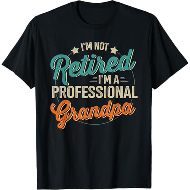 

Retired Professional Fathers Day Birthday Christmas T-shirt, Black, 100% Cotton, Gift For Men Dad Friends, S-xxxl