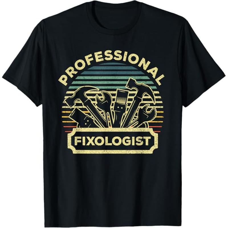 

Handyman For Men Dad Fixologist Carpenter Tools T-shirt, Black, 100% Cotton, Gift For Men Dad Friends, S-xxxl