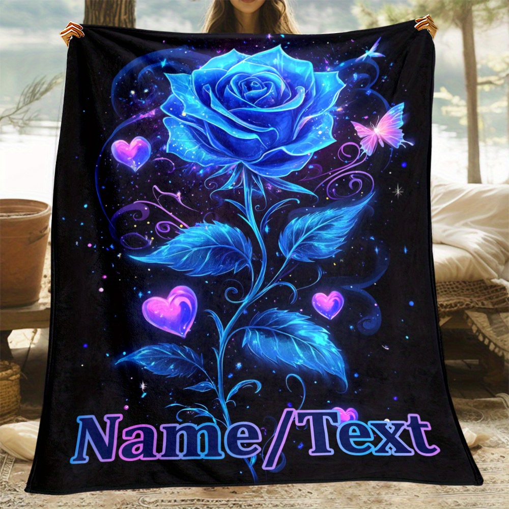 

Customizable Glowing Blanket - Lightweight Flannel Throw For Home Decor - Sofa, Bed, Bedroom, Living Room, Office, Couch, Chair, Camping, Picnic, Travel, Climbing - No Feather - Polyester Material