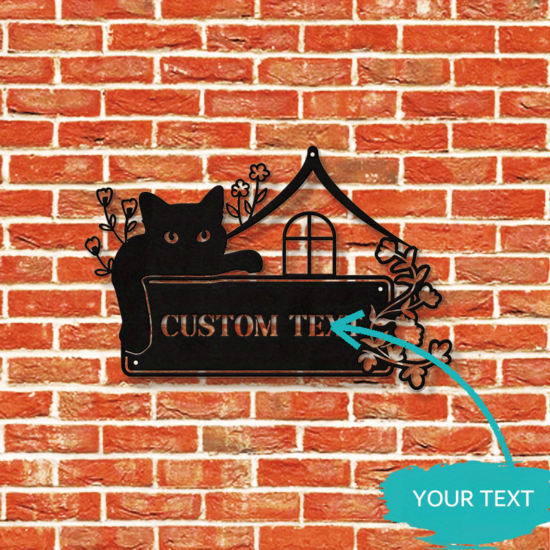 custom text   address sign personalized art deco door hanger   number plaque for adults 14 unique wall decor for home entrance patio   family name hanging sign details 3