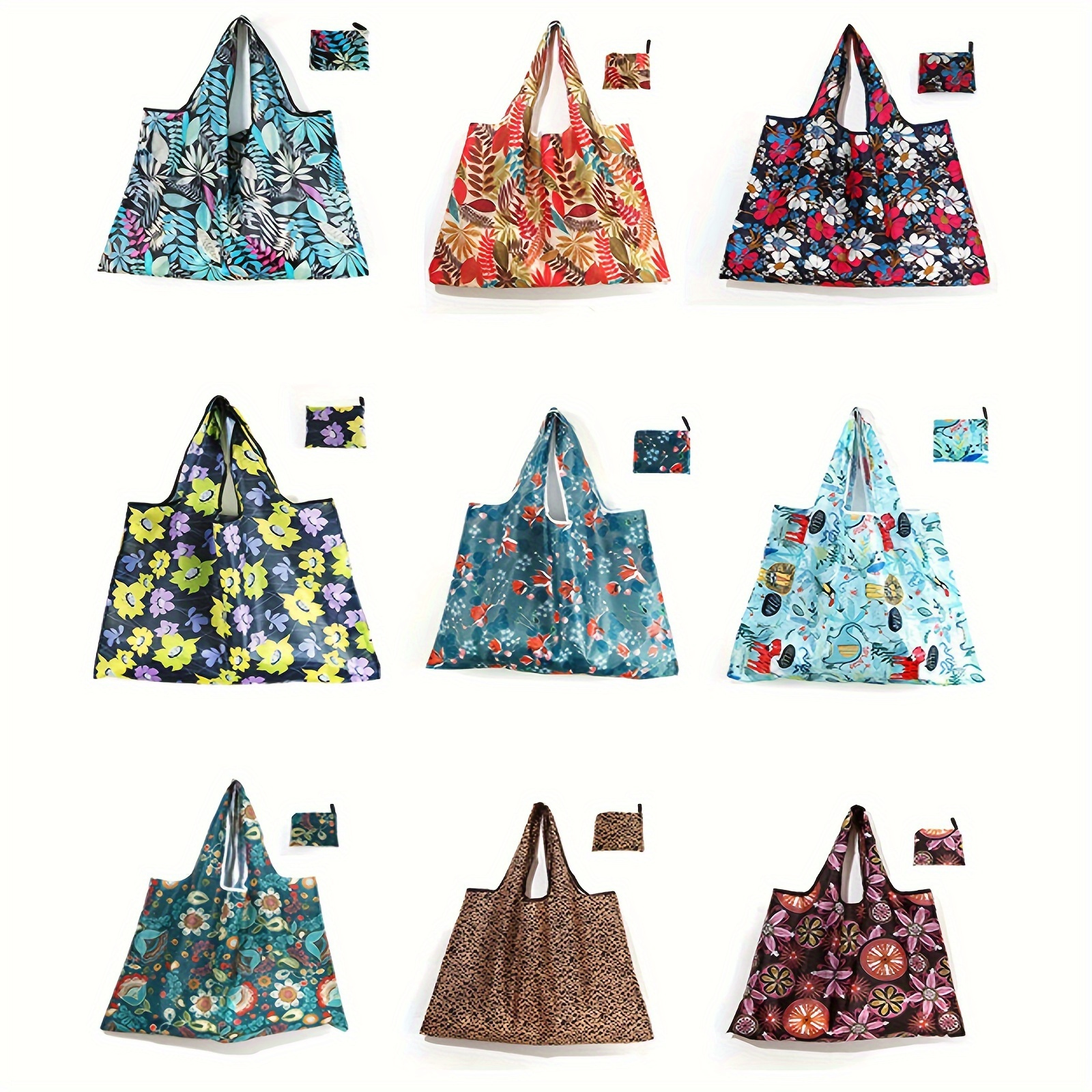 TEMU 30 Pcs 68x58cm Reusable Shopping Bags, Portable Grocery Bags, Foldable Large Capacity Shopping Bags With Handle, The Tote Bag For Grocery
