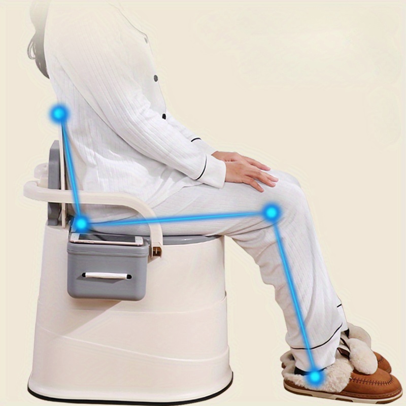 portable toilet for women and the elderly without power required hip friendly with load capacity for home bathrooms portable for indoor and outdoor use Product details 5