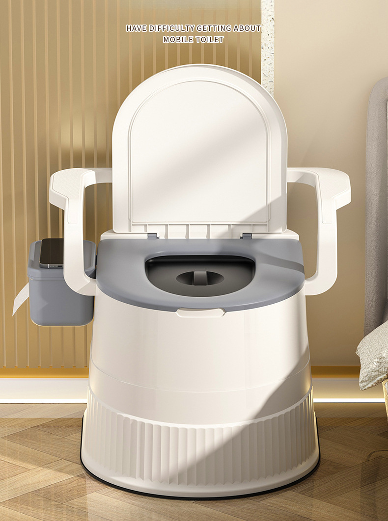 portable toilet for women and the elderly without power required hip friendly with load capacity for home bathrooms portable for indoor and outdoor use Product details 4