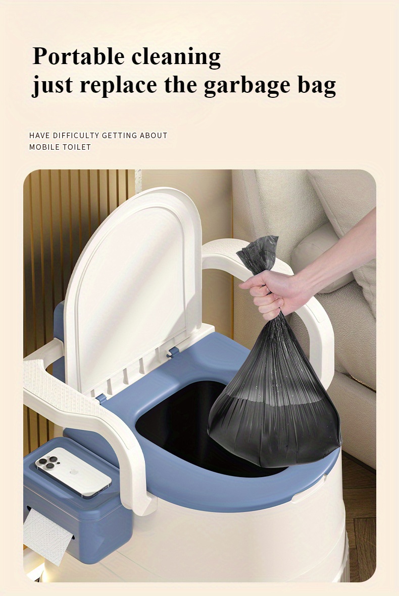 portable toilet for women and the elderly without power required hip friendly with load capacity for home bathrooms portable for indoor and outdoor use Product details 8