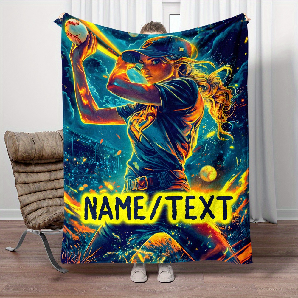 

Portable Blanket - 1pc Personalized For , , Bed, Sofa, Camping, , - Fleece , No , 100% Polyester