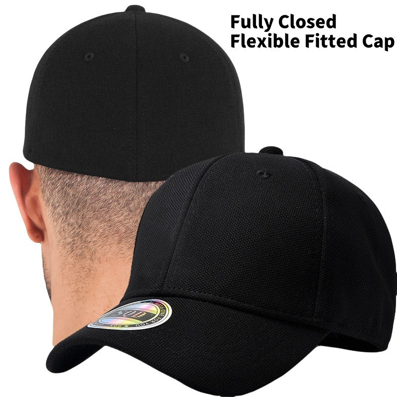 1pc rear stretch cloth reverse wear fully closed baseball cap for unisex sunshade cap for outdoor sports classic mens baseball cap stylish and durable hat for everyday wear and gifting