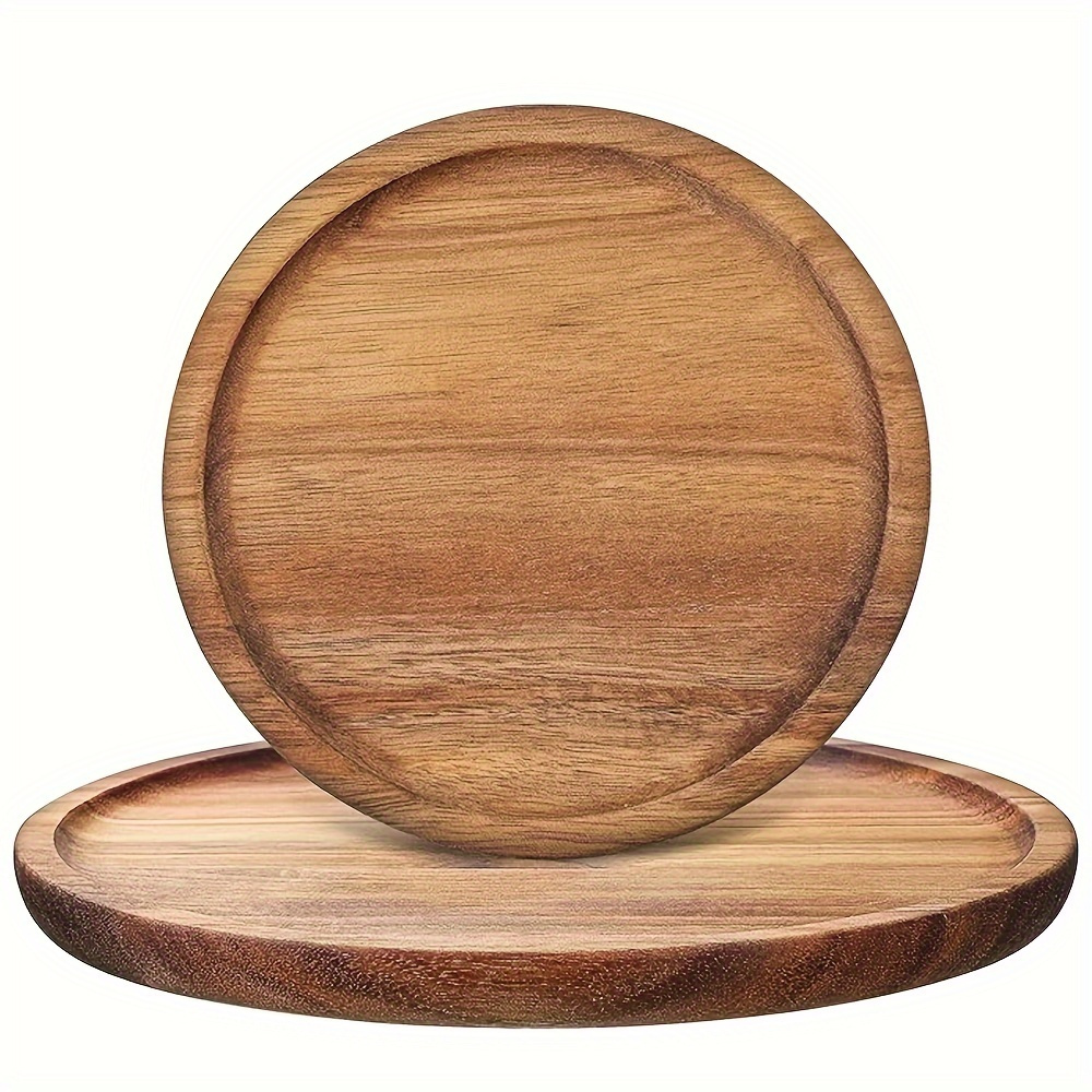 

1pc Wood - Platter For , , , & Desserts - For , Restaurant, Café,