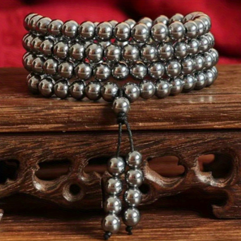 bohemian style 108 bead   zirconia bracelet natural     jewelry for casual attire details 3