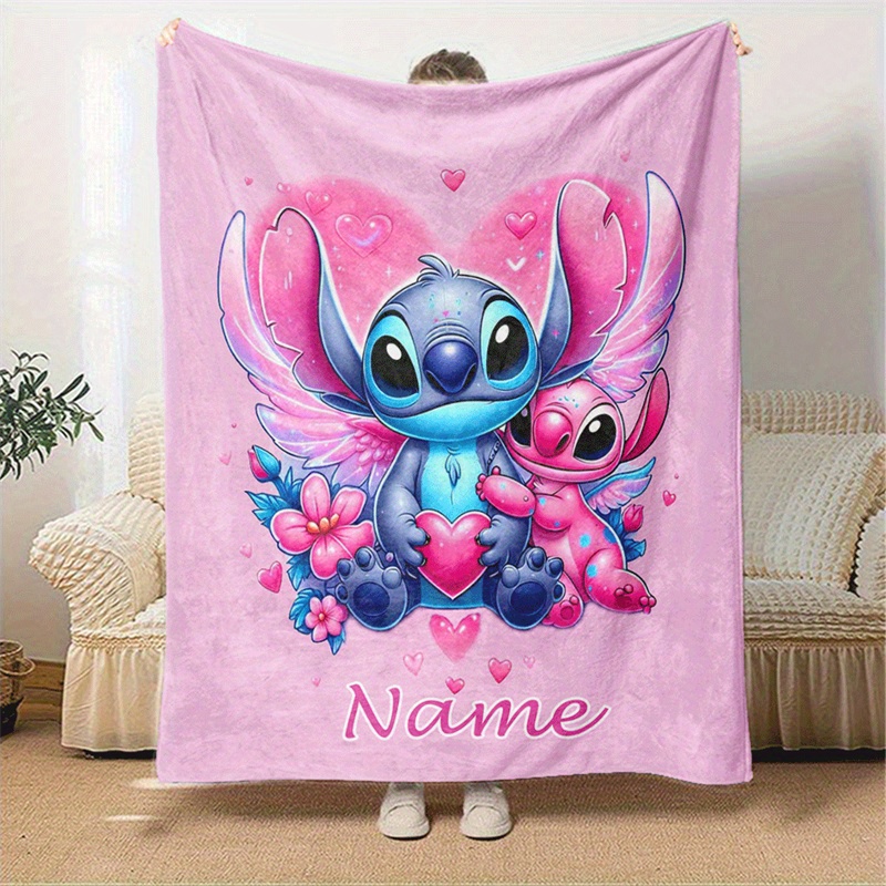 

Custom Stitch Name Blanket - Soft, Lightweight & Throw For Couch, Bed, Outdoor - Perfect Gift For Christmas, Birthdays & All , Christmas Decor