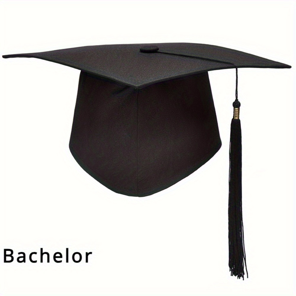 

Polyester Graduation Cap With Tassel For Men And Women, Bachelor's & Master's Scholar Caps, No Feather, Non-electric - Pack Of 1