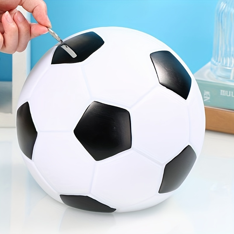 

Soccer And Basketball Coin Bank - Party Decoration & Supplies, Ideal For De , Day, Graduation, Gifts – Large Capacity Savings Money Jar, No Electricity Or Batteries Required