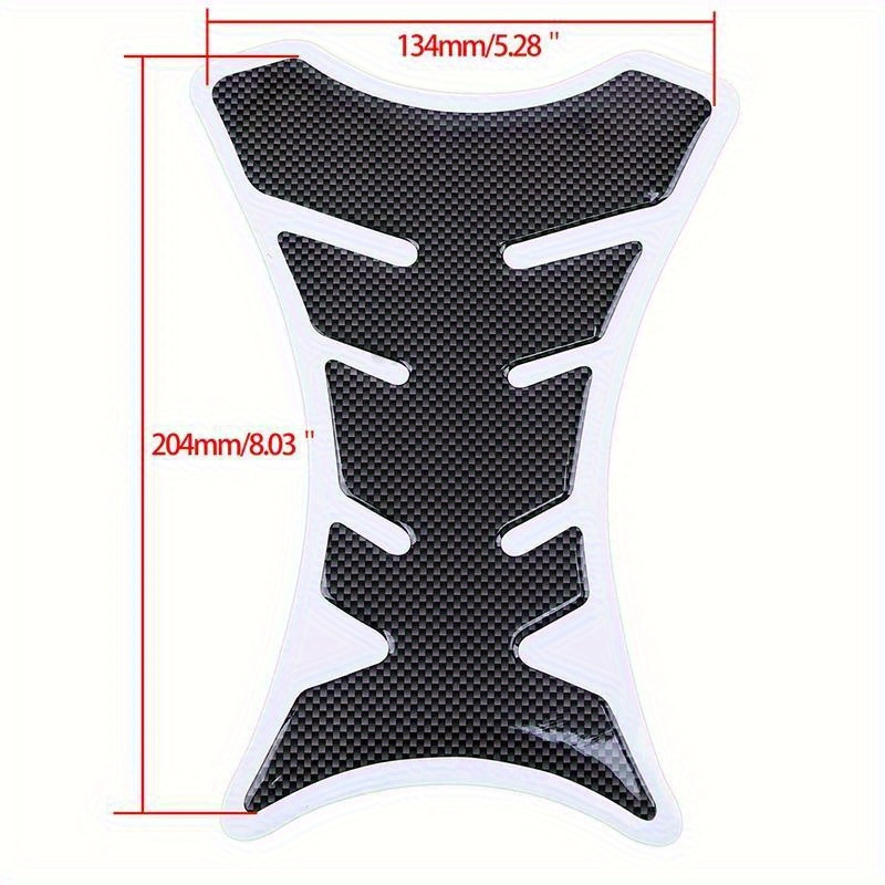 Kohlefaser 3D Gas Tank Pad Protector Aufkleber Aufkleber für Motorrad Universal