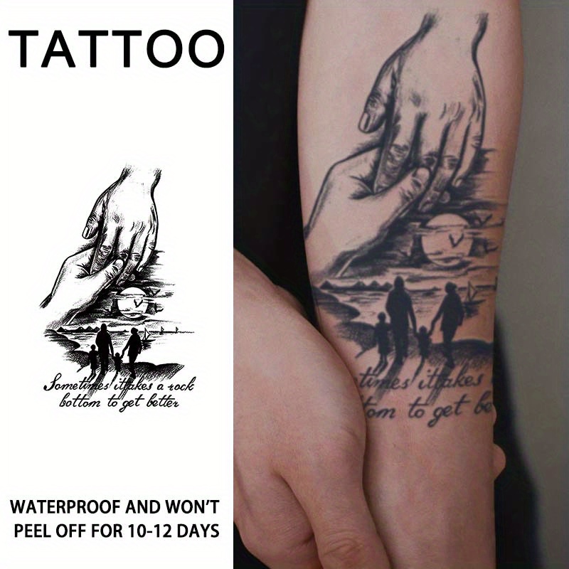 A , 1 Warm Waterproof Temporary Tattoo Sticker, Lasts For 1 To 2 Weeks, Suitable For Daily Body Art, Temporary Tattoo Sticker, High-quality Waterproof And Non-allergenic Body Art, Is An For Gift