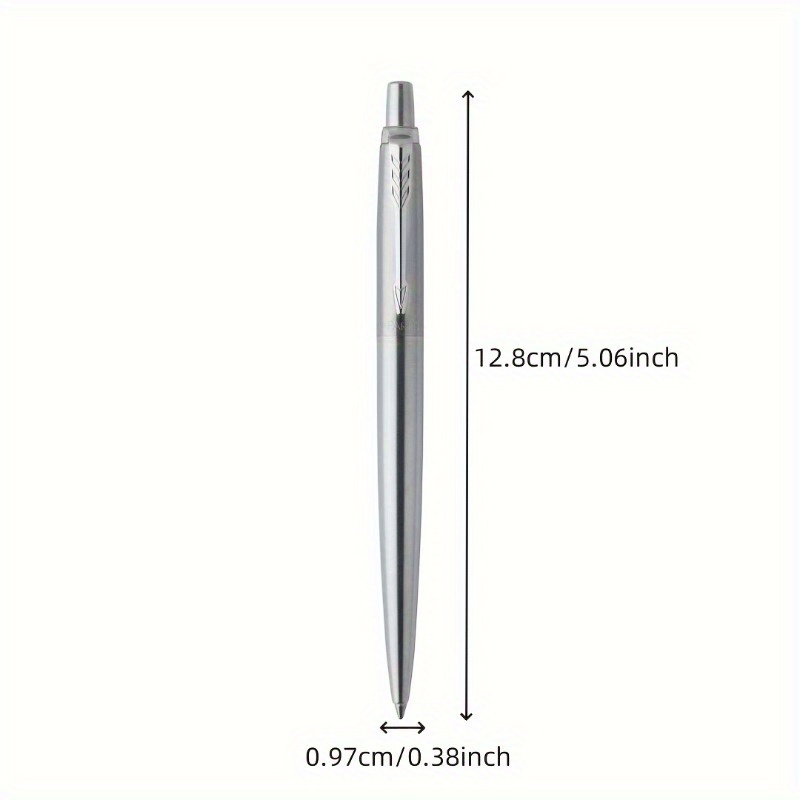 

1pc, Stylo à Bille Rétractable Parker Premium - Construction en Acier Inoxydable Chromé , Flux d'Encre Lisse, Performance d'Écriture Consistante, Idéal pour , et l' - Design Ergonomique