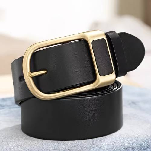 mens trendy casual pu belt for men cowboy high quality belts pin strap jeans retro belt business casual
