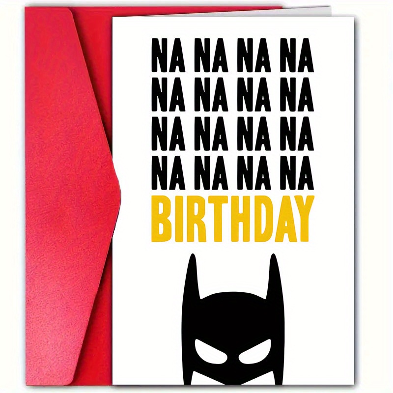 

1pc Themed Humorous Birthday Card With Envelope - High-quality Paper Material, Universal Greetings For Any Recipient, Fun & Design, Ideal , Family, - Celebration Card