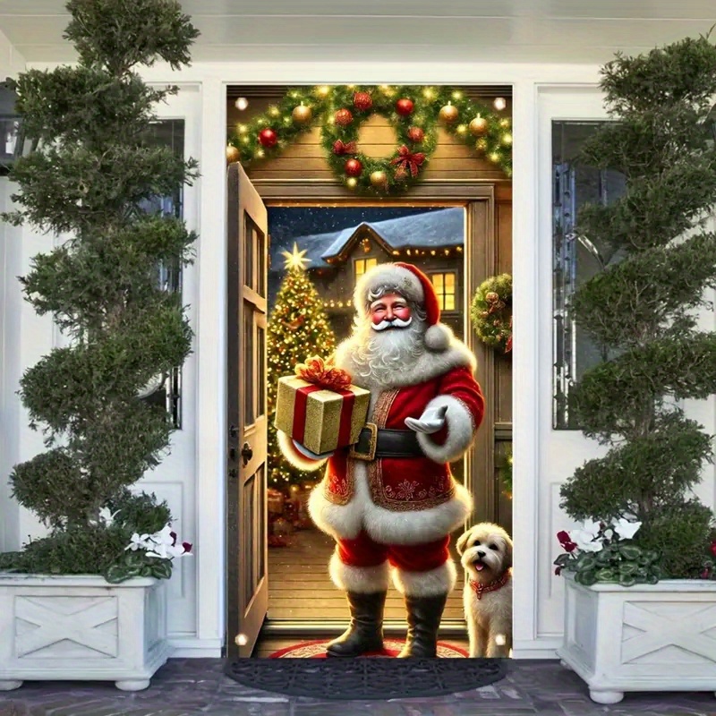 

Santa Christmas - "x35.4" Entryway Decoration, - / Use, No Needed,