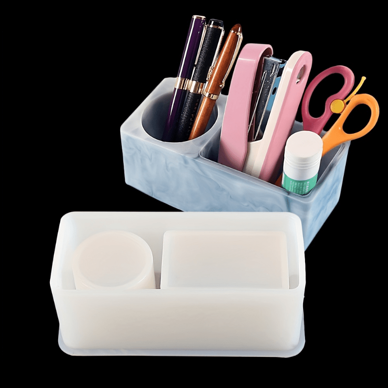 

Diy Casting Kit For Epoxy Pen & Makeup Organizer - Rectangular , Molding Set