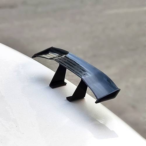 car mini tail decoration patch car with carbon fiber car rear decor spoiler