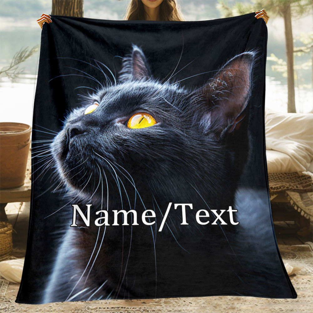 

Customizable Fleece Blanket - 1pc Personalized For Sofa, Bed, , , , , , And Bed - Polyester, No Or Required, For