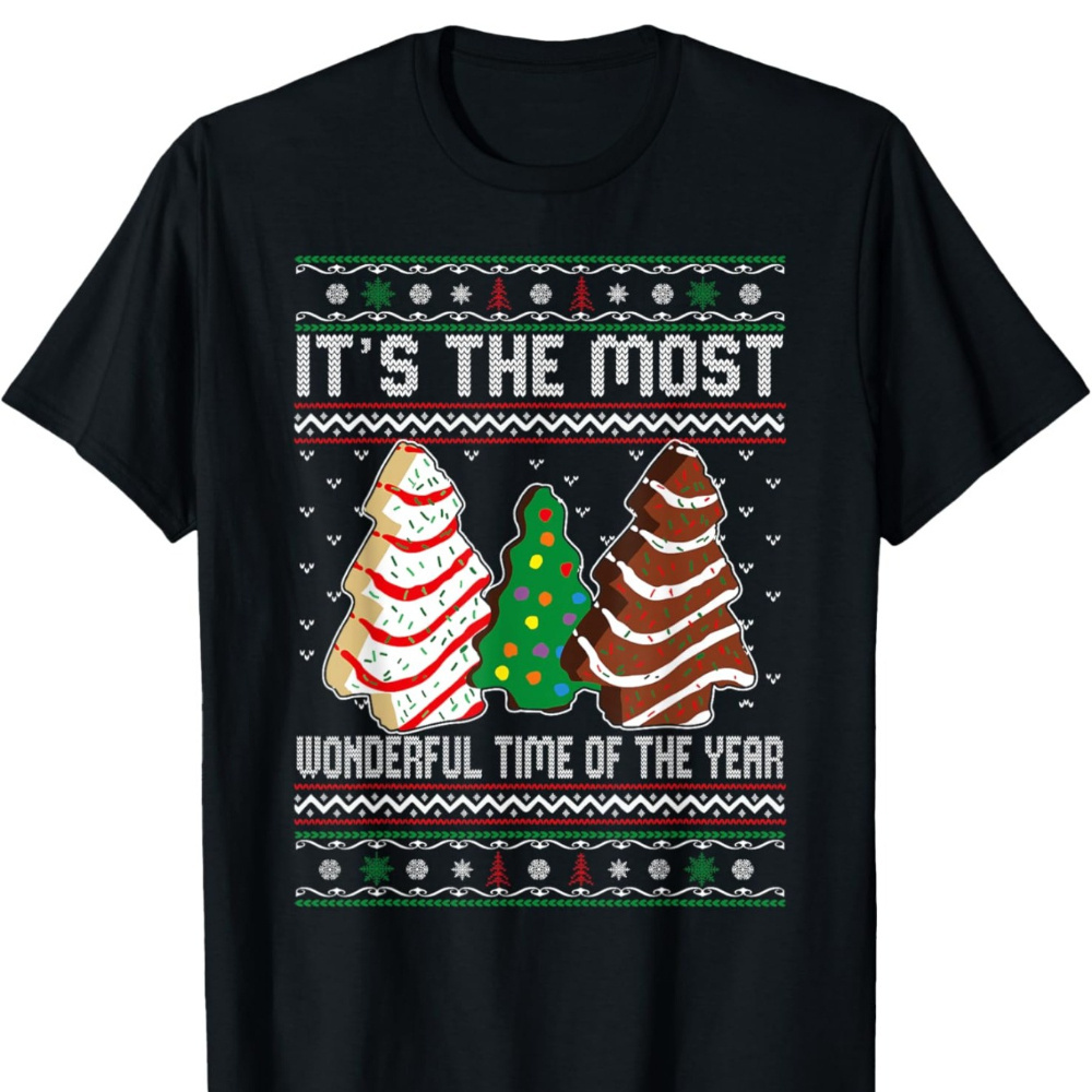 

Most Christmas Tree Cake T-shirt For Men - Cotton Holiday Tee