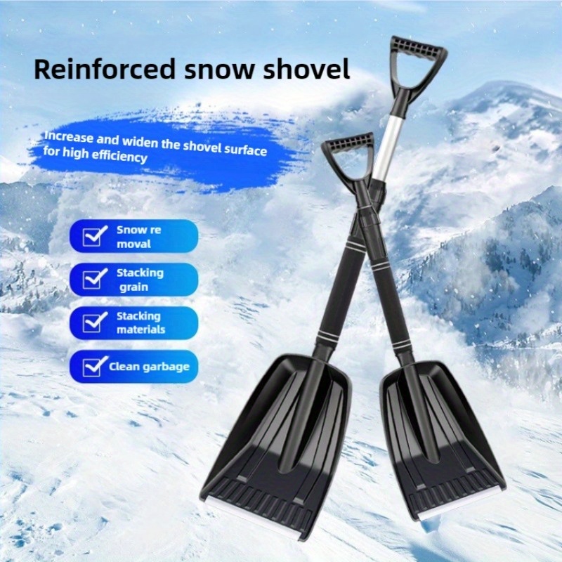 

1 Set Heavy-duty Snow Shovel For Car, Detachable Abs Tool Kit, Uncharged Manual , For Snow