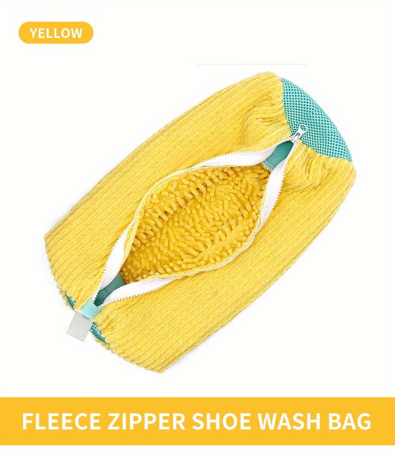 1pc premium shoe cleaning bag with soft bristle brush reusable anti deformation wash bag for sneakers sports footwear details 3