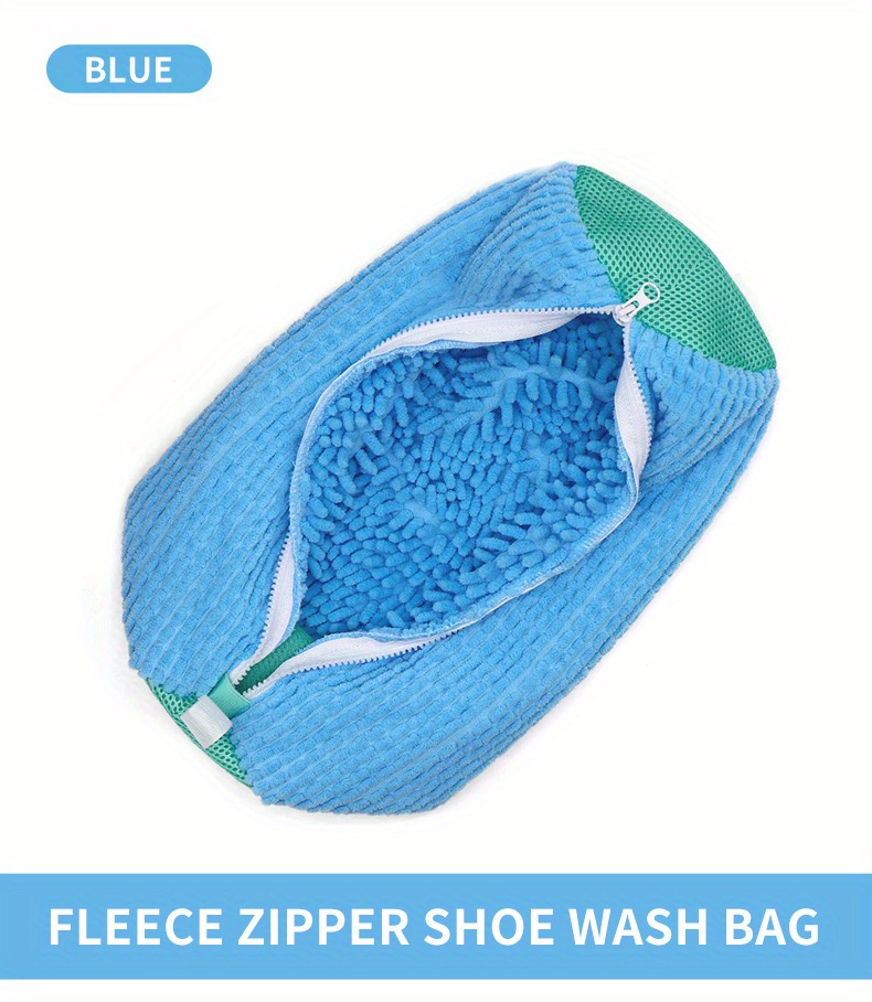 1pc premium shoe cleaning bag with soft bristle brush reusable anti deformation wash bag for sneakers sports footwear details 4