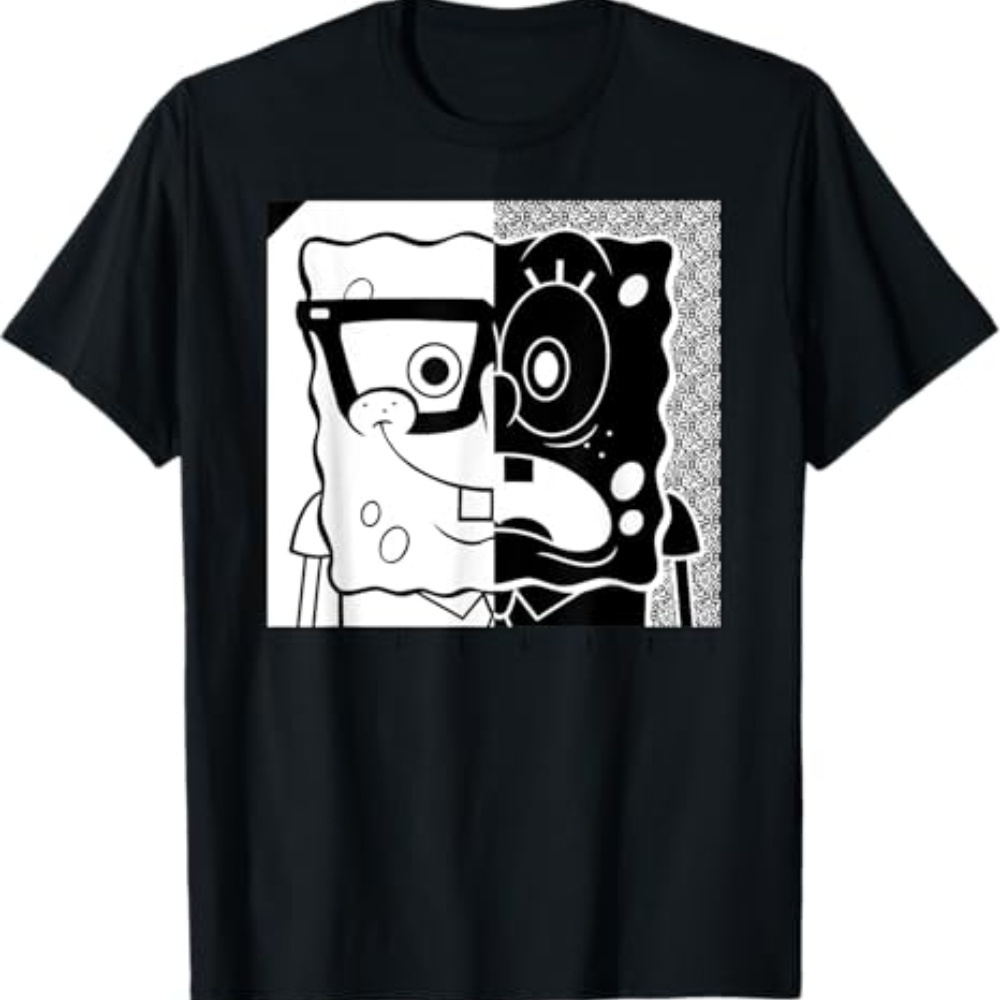 

Monochrome Graphic T-shirt – Black 100% Cotton Casual Wear For Men