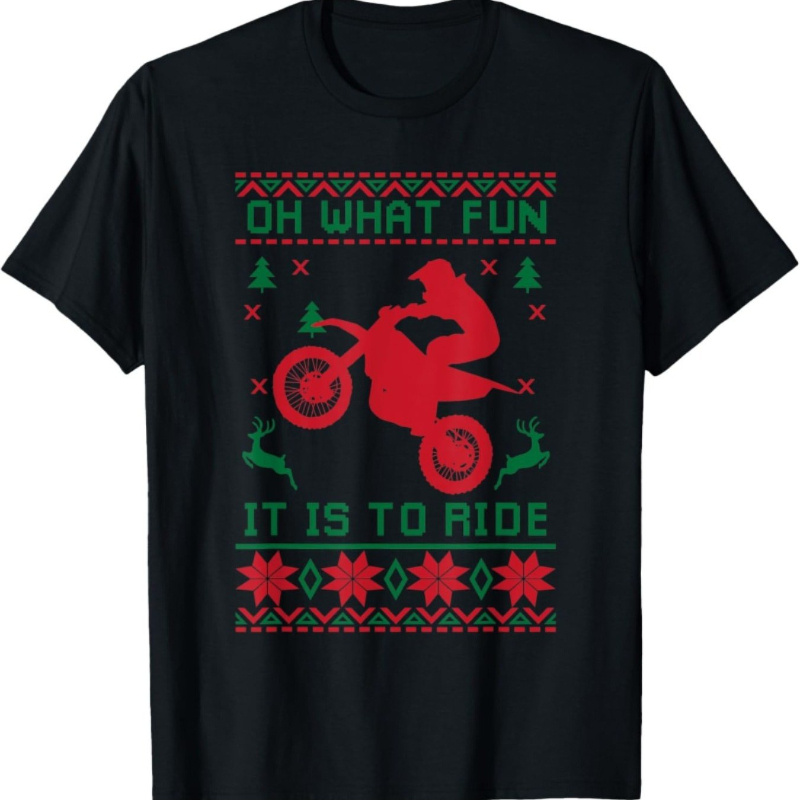 

Youth To Ride Dirt Bike Christmas Motocross T-shirt Tops Short Sleeve, Teenager Short Sleeve Tee, Tee, Birthday Gift To Teens