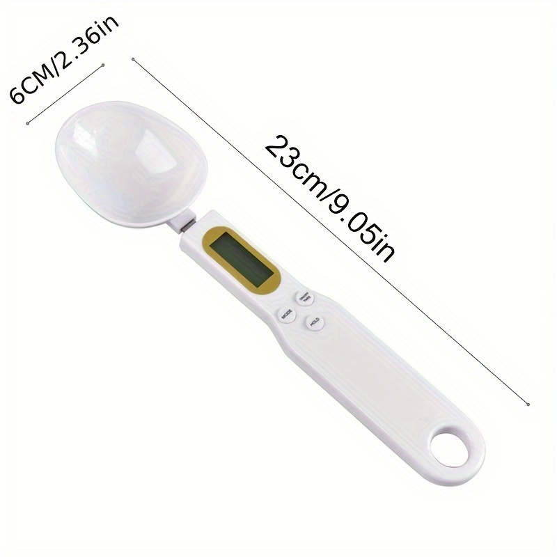1pc Báscula Digital de Cocina CYCG con Pantalla LCD, Precisión de 0.1g y Función Tara, Capacidad de 500g/17oz, Batería (AA) - Báscula de Peso ABS para Té/Café, Medicamentos, Báscula Portátil en Gramos Sinterklaas