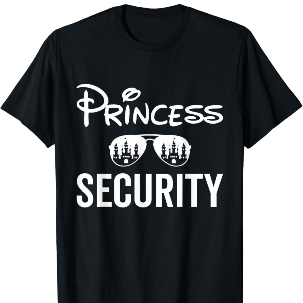 

men's Princess Security Team T-shirt - Family Birthday Trip Cotton Tee