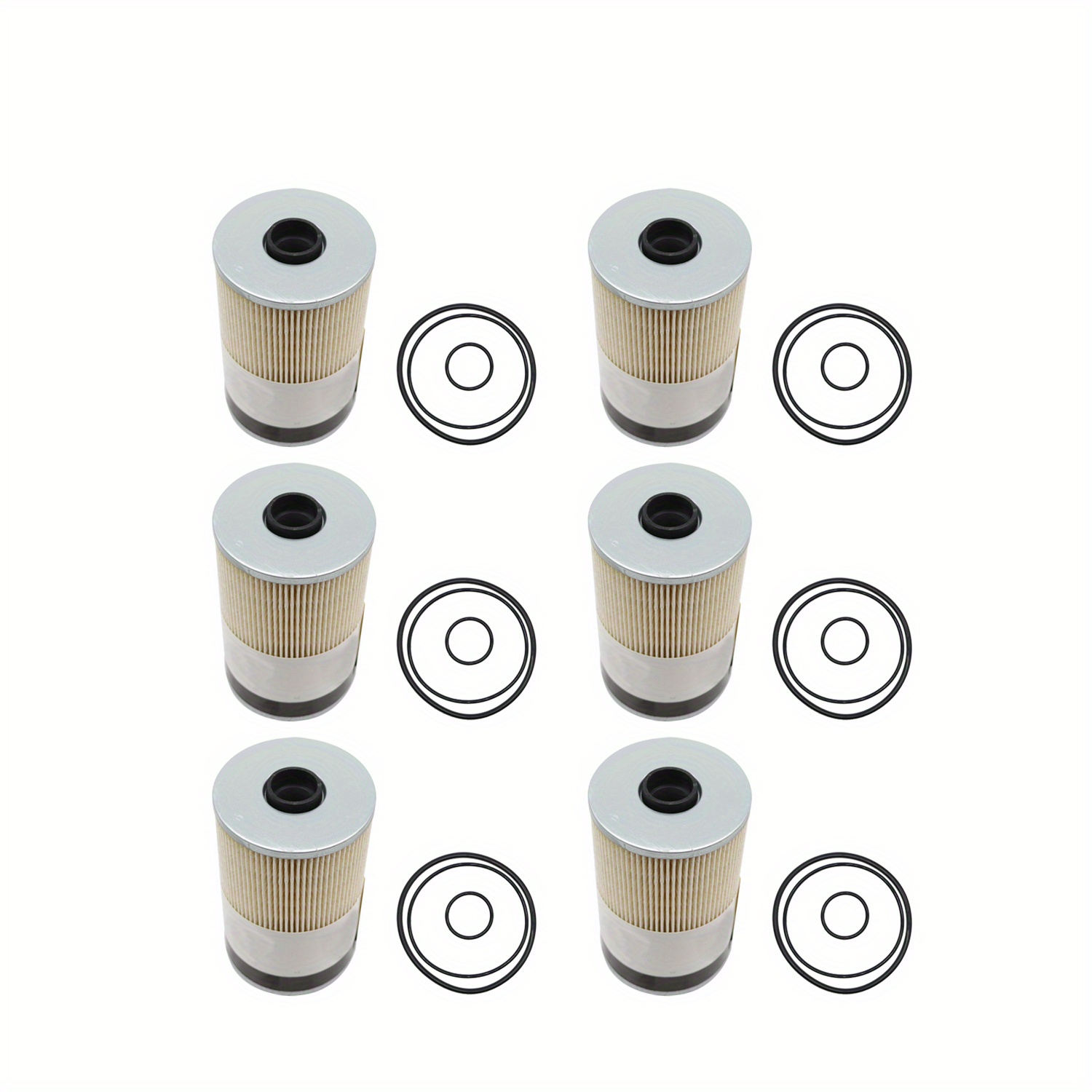 TEMU Premium Fs19765 6-pack Fuel Filter Kit Fit For High-efficiency Fuel Water Separators